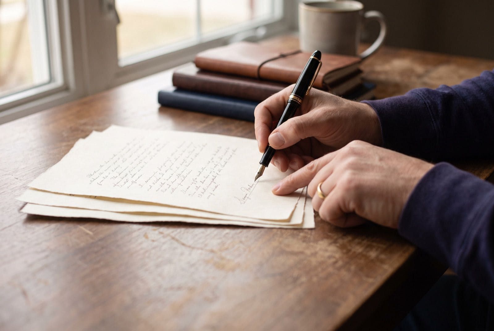 American entrepreneur signing Dutch company documents